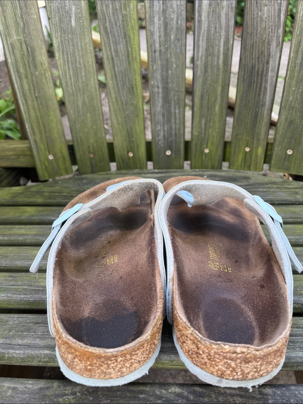 Birkenstock Women's Silver Gizeh Thong Sandals - Picture 10 of 12